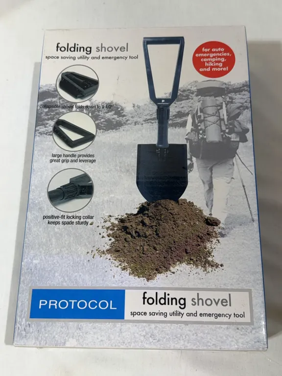 Boxed Protocol Folding Shovel