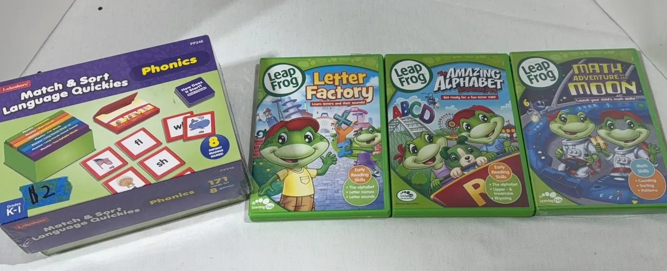 Collection of educational media and games designed for preschool and early elementary school childre