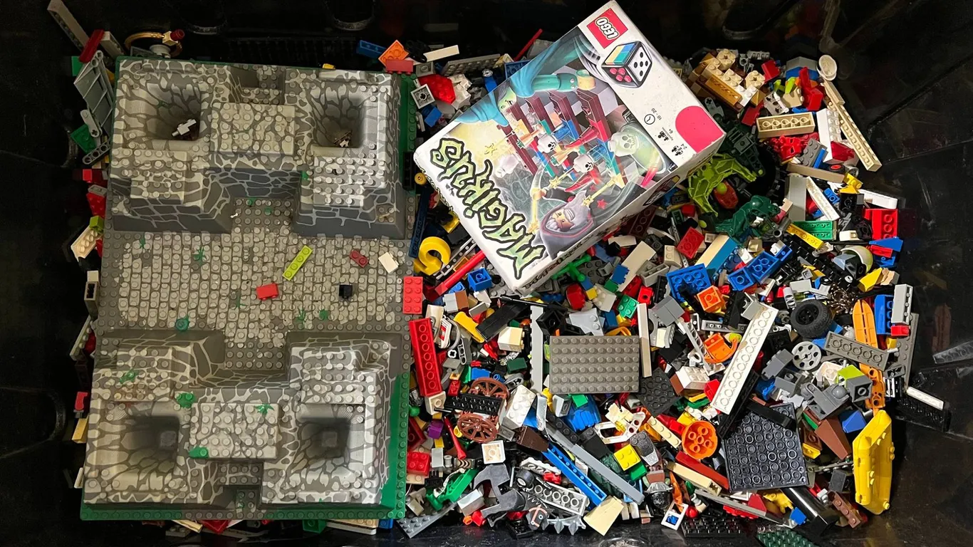 Large Mixed LEGO Lot With Castle Base