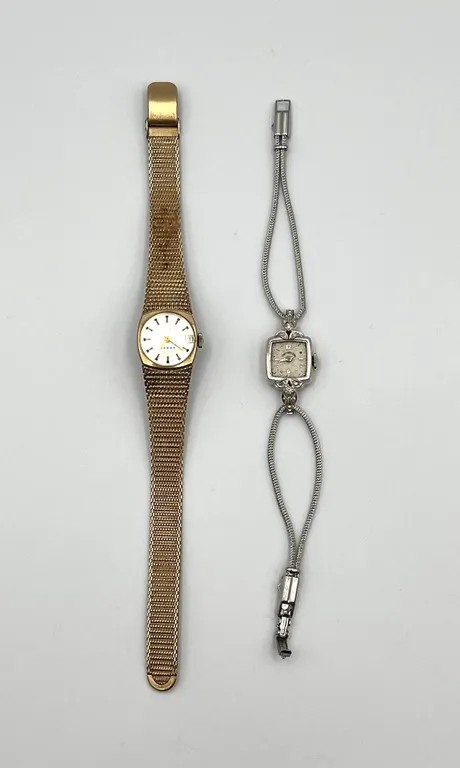 2 Ladies' Watches: 14K Hamilton & Longines