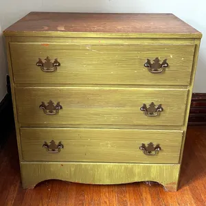 Vintage Three-Drawer Painted Chest