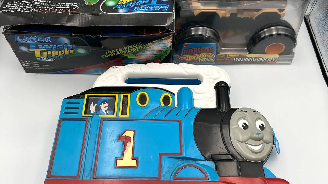 Thomas Train Case, Hot Wheels, Track Lot