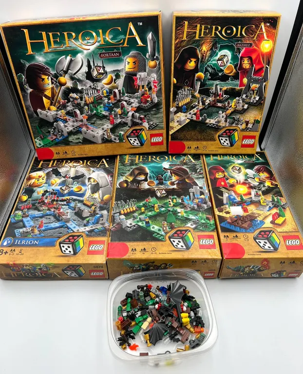 LEGO Heroica Board Game Sets, 5 Boxes