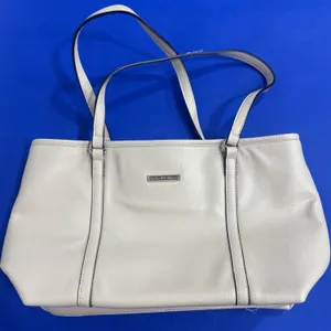 Dana Buchman Tote Handbag with Dual Straps and Metallic Finish