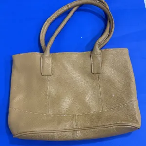 Tan Faux Leather Tote Bag by Nine & Co.