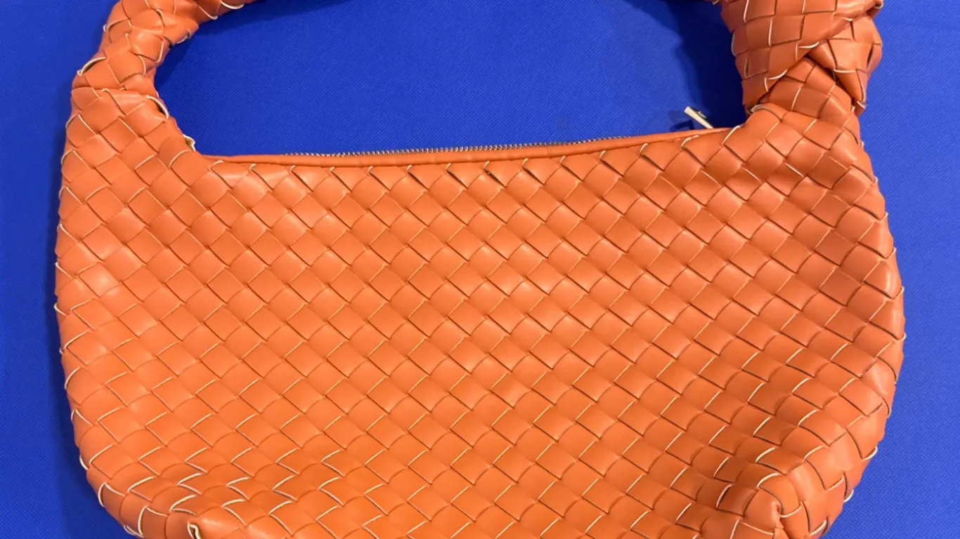 Women's Woven Shoulder Bag by A New Day in Orange Tone