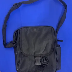Black Nylon Crossbody Bag with AARP Branding
