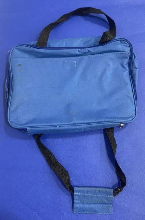 Blue Insulated Casserole Carrier Bag with Black Straps