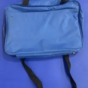 Blue Insulated Casserole Carrier Bag with Black Straps