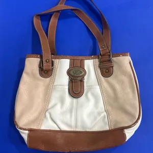 B.o.c. (Born Concept) Tan and Brown Faux-Leather Handbag