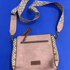 Wrangler Crossbody Bag With Adjustable Strap and Tribal Design