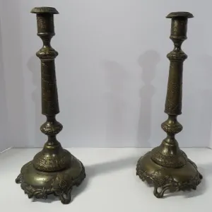 Early Brass Candlesticks
