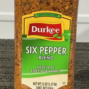 *NEW* Durkee Six Pepper Blend, 22 oz - Best By: Not Visible