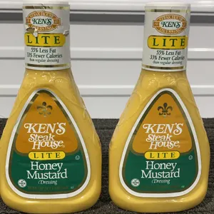 *NEW* 2 Pack, Ken's Steak House Lite Honey Mustard Dressing, 16 fl oz Each - Best By: 1/2027