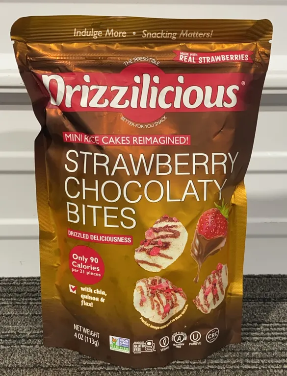 *NEW* Drizzilicious Strawberry Chocolatey Drizzled Mini Rice Cakes - Best By: 1/2027