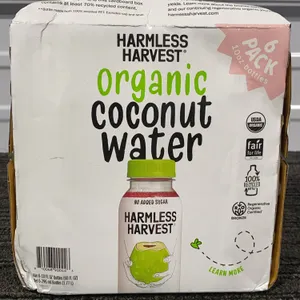*NEW* Harmless Harvest Organic Coconut Water, 6 pk - Best By: 8/2026