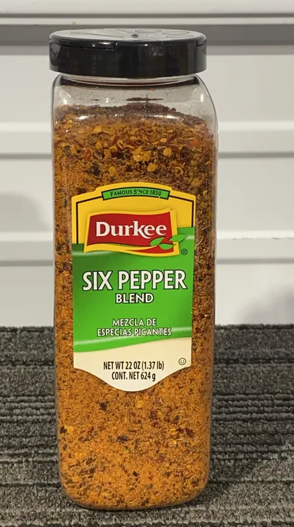 *NEW* Durkee Six Pepper Blend 22 oz. Shaker - Best By: No Visible Date