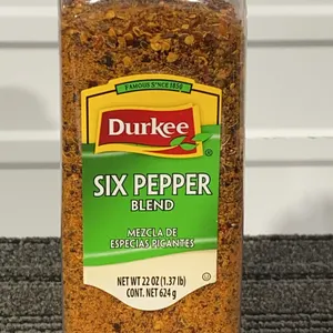*NEW* Durkee Six Pepper Blend 22 oz. Shaker - Best By: No Visible Date