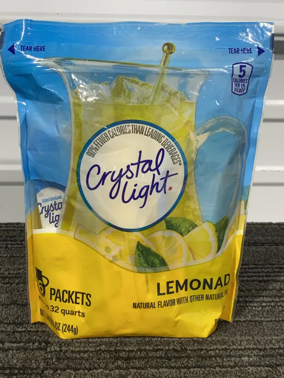 *NEW* Crystal Light Natural Lemonade Drink Mix, 16 Pitcher Packets - Best By: 2/2028