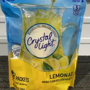 *NEW* Crystal Light Natural Lemonade Drink Mix, 16 Pitcher Packets - Best By: 2/2028