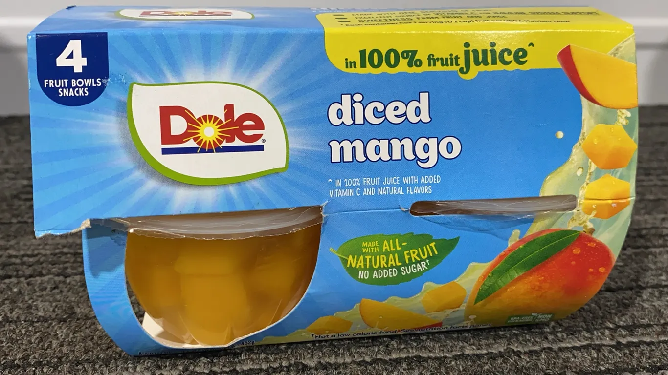 *NEW* Dole Diced Mango in 100% Fruit, 4 Pack - Best By: 6/2027