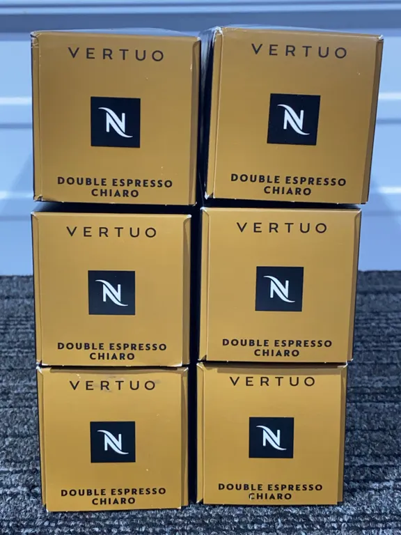 *NEW* Nespresso Vertuo Double Espresso Chiaro, 6 Packs of 10 - Best By: 11/2026