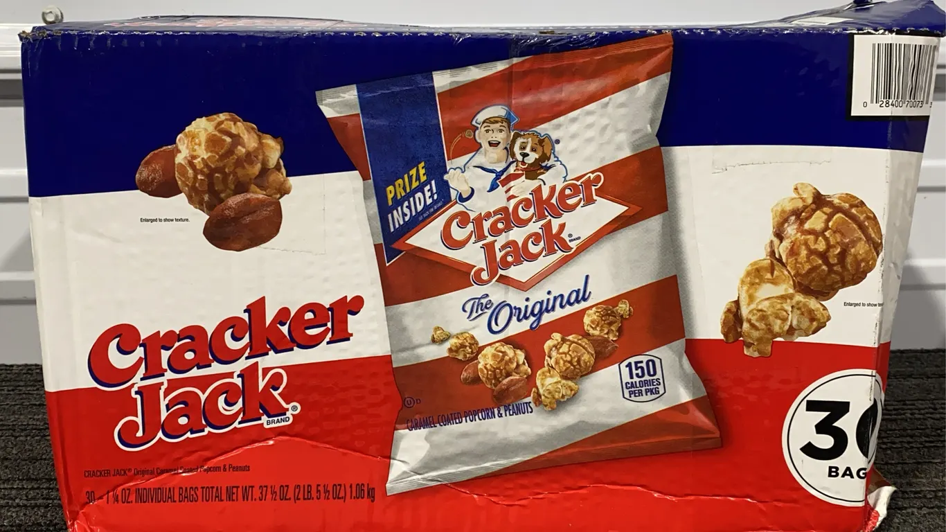 *NEW* Cracker Jack Original Caramel-Coated Popcorn & Peanuts, 30 Bags - Best By: 12/2026