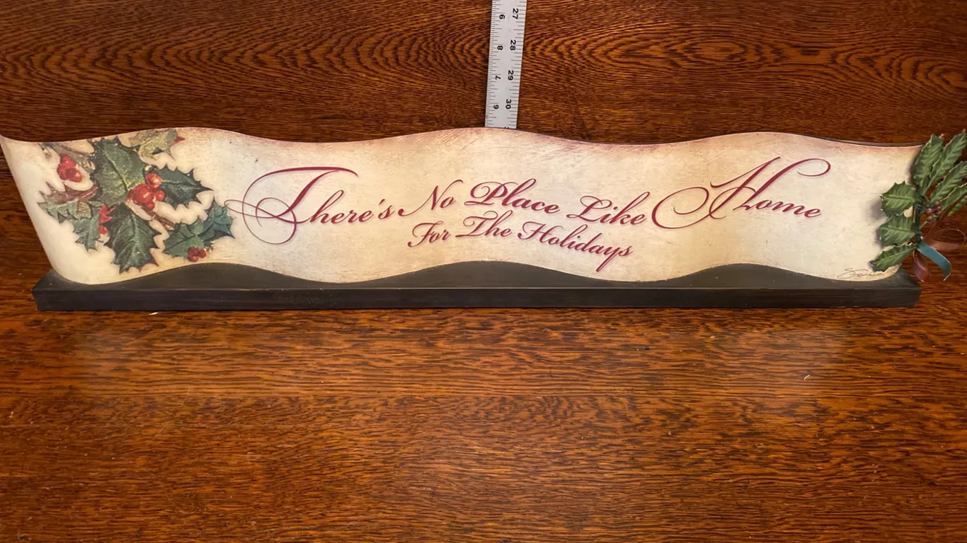 Decorative Holiday Table Sign: There’s No Place Like Home