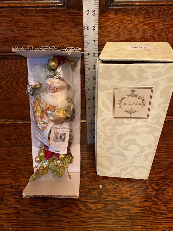 Mark Roberts Santa Figurine in Original Box