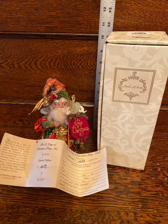 Mark Roberts Limited Edition 12 Days of Christmas Fairy, 6639 of 10,000, With Original Box and Certi