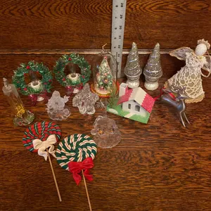 Vintage Christmas Decorations, Various Types