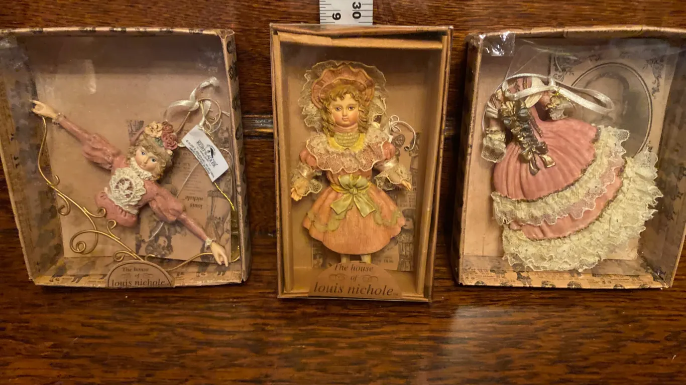 3 - 1999 Louis Nichole Decorative Figurines in Original Boxes