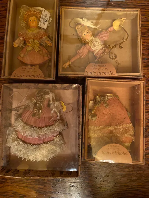 4 - 1999 Louis Nichole Decorative Figurines in Original Boxes