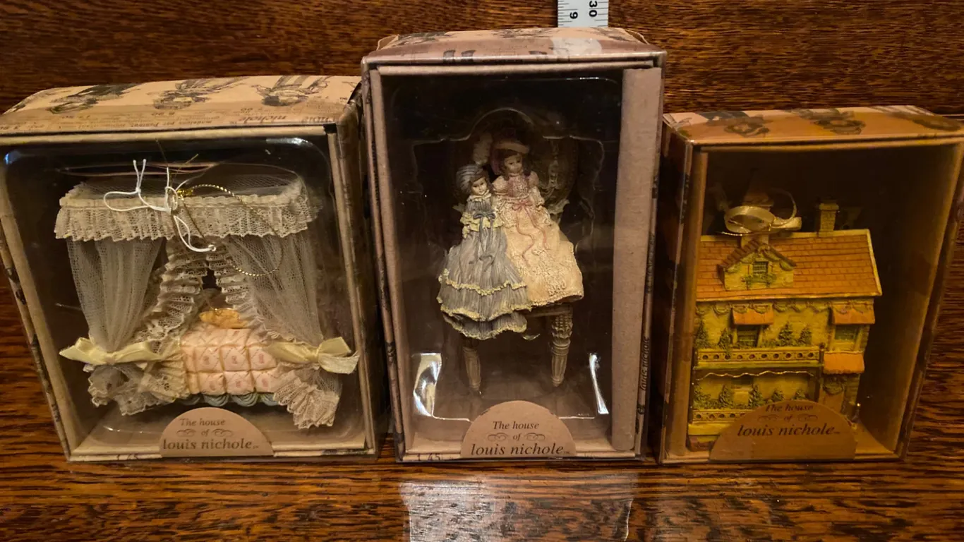 3 - 1999 Louis Nichole Decorative Figurines in Original Boxes