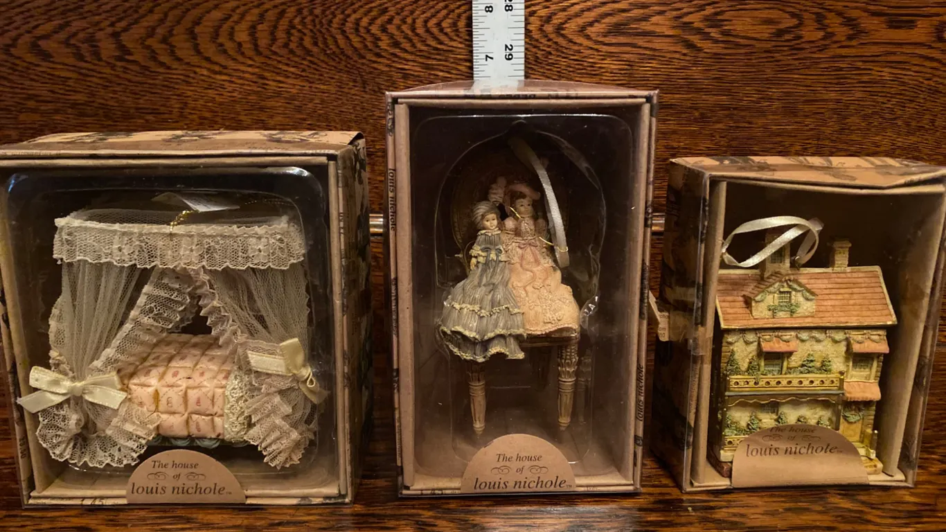 3 - 1999 Louis Nichole Decorative Figurines in Original Boxes