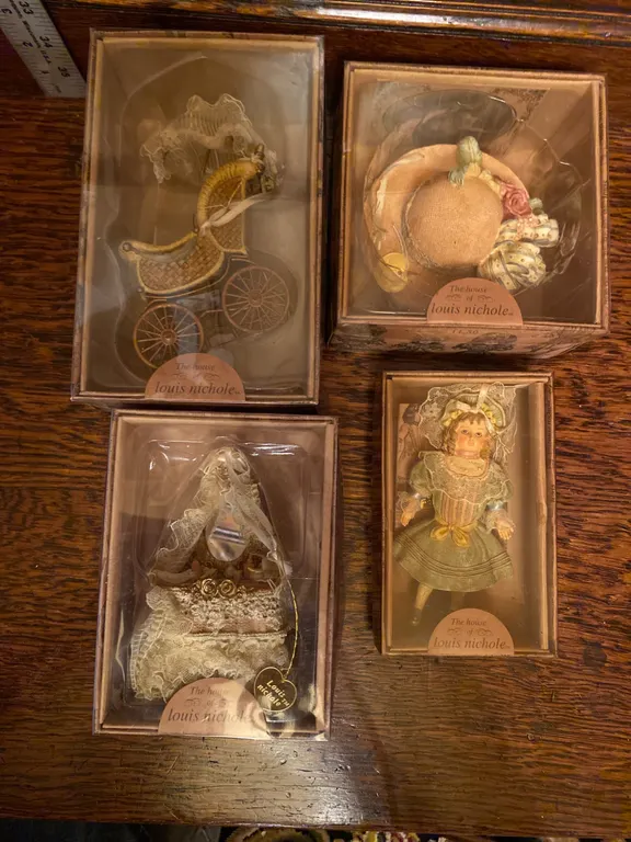 4 - 1999 Louis Nichole Decorative Figurines in Original Boxes