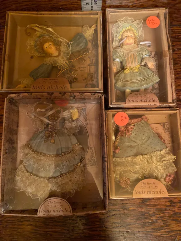 4 - 1999 Louis Nichole Decorative Figurines in Original Boxes
