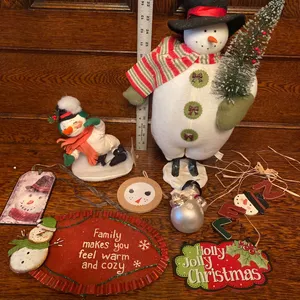 Snowman-Themed Holiday Decorations, Late 20th to Early 21st Century