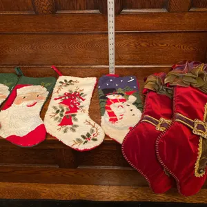 Decorative Christmas Stockings in Various Styles