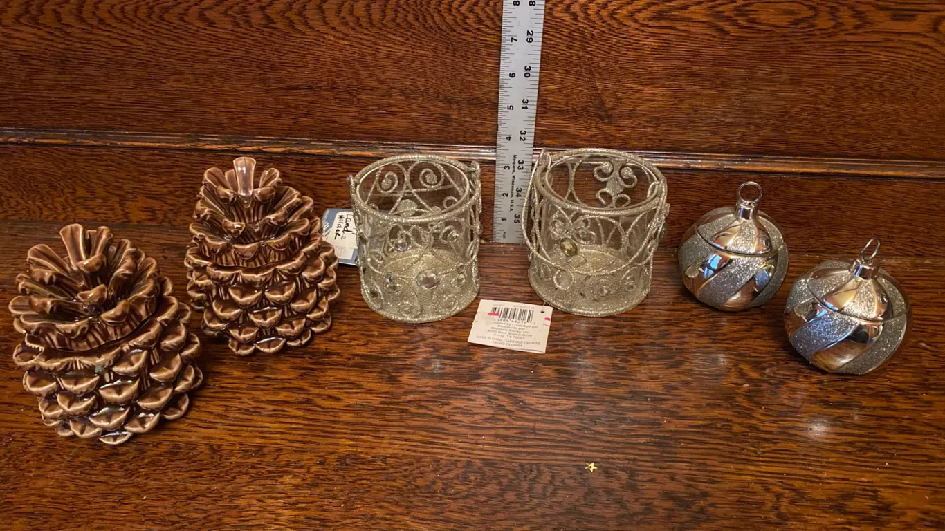 Decorative Candle Holders and Candle Toppers, Mixed Designs