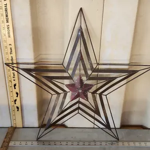 Metal Star Wall Decor 23"