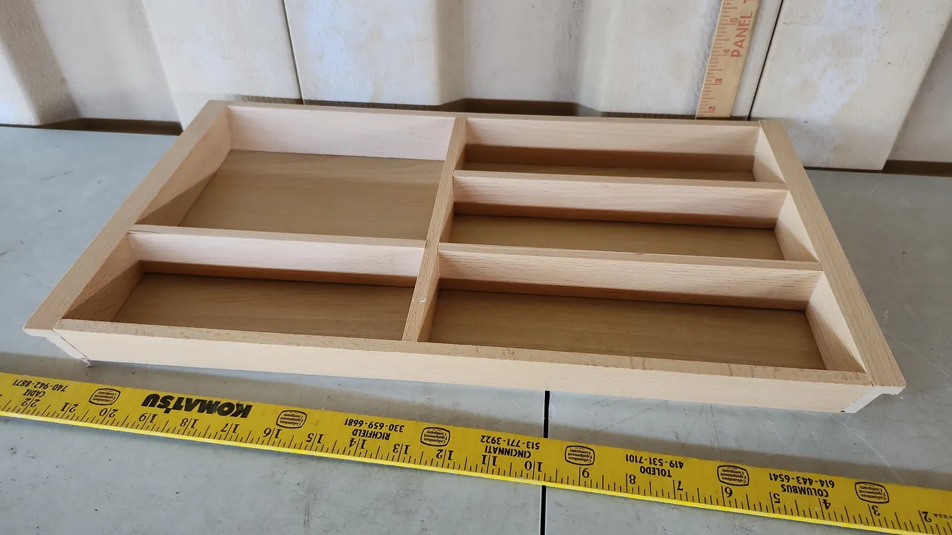 Ikea Made In Romania Wood Organizing Tray 19.75"X11.25"X2"