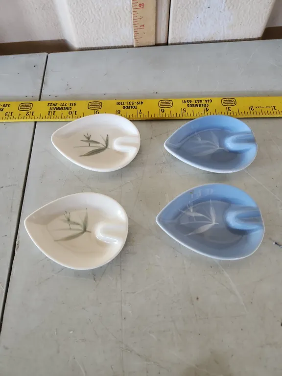 Vintage Winfield U.S.A. Set Of 4 Bamboo Ashtrays