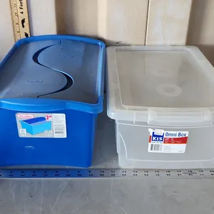 2 Small Totes-Sterilite 15 Qt & KIS 15.85 Qt