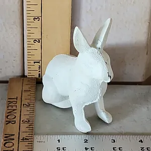 Small Cast Iron Rabbit 4"X2"X4.5"