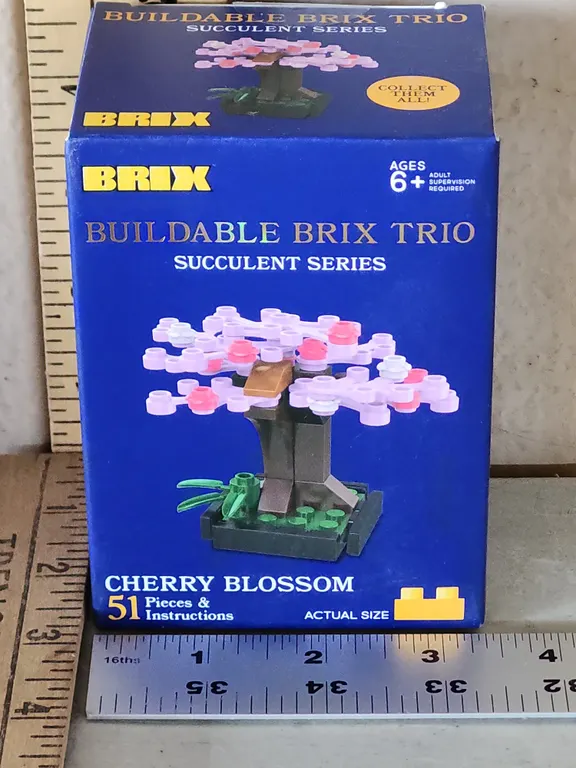 New Unopened Brix Buildable Brix Trio Cherry Blossom 51 Pcs
