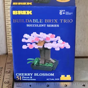 New Unopened Brix Buildable Brix Trio Cherry Blossom 51 Pcs