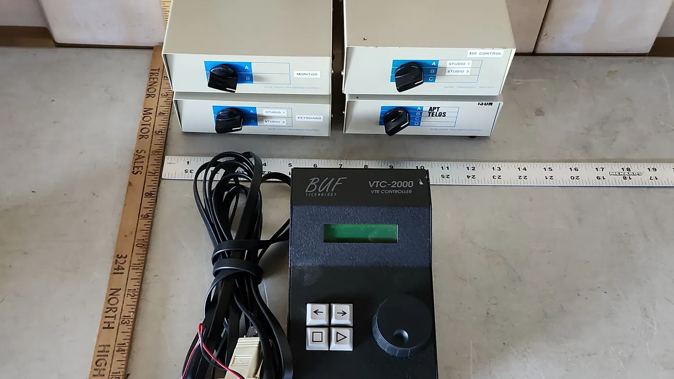 S.C.E. Data Transfer Switch W/Buf Technology VTC-2000 VTR Controller