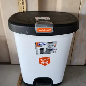Hefty Select Lockable Step On 7 Gal. Trash Can