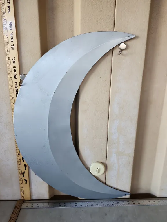 Large Metal Moon Wall Decor 30" Tall